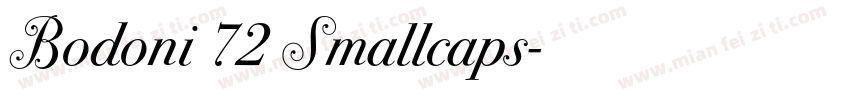 Bodoni 72 Smallcaps字体转换